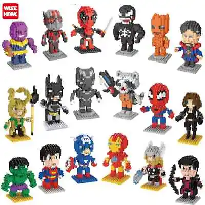 Super Heroes Marvel DC Nanoblock Series 3D Puzzle Micro Building Blocks DIY • £5.99