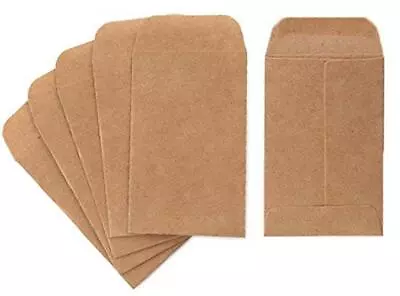 Coin And Small Parts Envelopes 500 Pack 2.25 X 3.5  With  Assorted Sizes  • $9.44