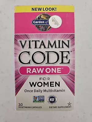 Garden Of Life Vitamin Code Raw One Women Multi 30 Caps Exp 8/24 1F • $20.98