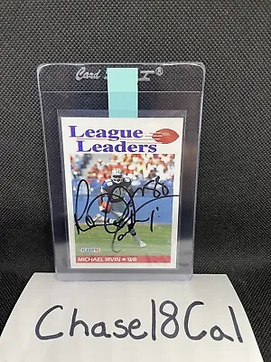 1992 Fleer Michael Irvin Auto Autograph Card Signed Dallas Cowboys HOF • $55