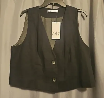 Zara Woman's Black Vest Size XL / New With Tags • $19.95