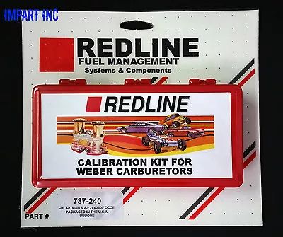 $117 • Buy Redline Weber 40 44 45  DCOE IDF Dual Carburator Jet Pack Kit NEW 737-240