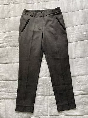 Womens Primark Grey Checked Trousers Size UK 6 • £5