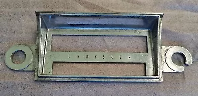 CHRYSLER RADIO METAL FASCIA - VALIANT S Or R Series ? • $9.99