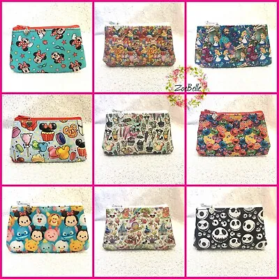 Womens Girls Kids Small Mini Wallet Card Coin Purse Zip Bag Cartoon Vinyl - NEW • £3.99