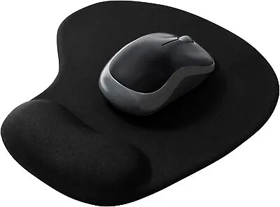 £3.49 • Buy Black Anti-Slip Comfort Wrist Gel Rest Support Mouse Mat With Gel PC Laptop