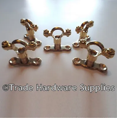 Brass Munsen Ring Bracket Pipe Clips With Backplates • £1.29