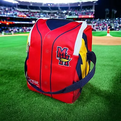 Toldeo MUD HENS Mini Cooler Lunch Bag SGA Red Jersey #22 Wilmer Flores? Pockets • $19.87