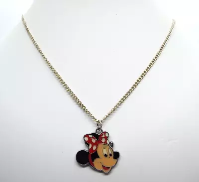 Disney Minnie Mouse Pendant On A 18  Necklace • £2.99