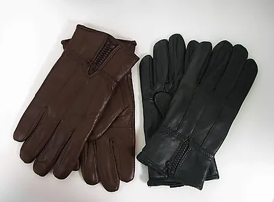 New Women's Genuine Leather Gloves Winter Insulated With Zipper Sizes: M L XL • $8.11