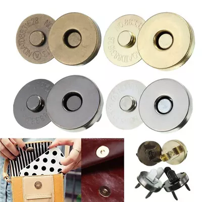 10pcs Magnetic Snap Handbag Purse Clasp Button Bag Accessories Parts Bag Buttons • $3.71