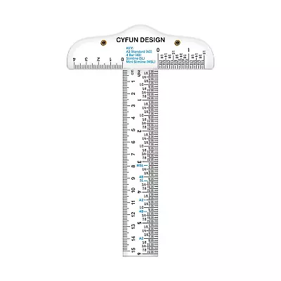 6  Clear Acrylic T-Square Ruler For Easy Reference While Crafting T-Square Ruler • $9.99