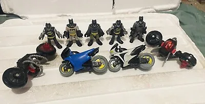 FISHER-PRICE BATMAN DC Imaginext SUPER FRIENDS BUNDLE Figures Motorcycles ETC • $40