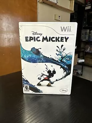 Disney Epic Mickey (Nintendo Wii 2006) Complete CIB • $9.99