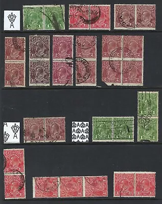 Australia KGV Used Multiples Pairs Strips And Blocks   • $5.99