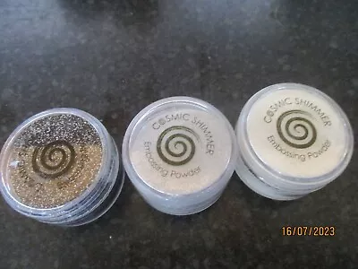 Cosmic Shimmer Embossing Powder Set Of 3 • £9.95