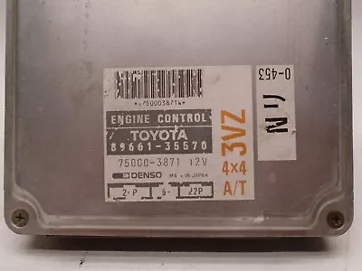 '91 Toyota 4runner 4X4 ECU ECM Computer 3VZ 3.0 Liter A/T  89661-35570 • $125