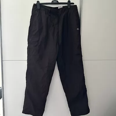 Craghoppers Fleece Lined Walking Trousers Size 14 • £0.99