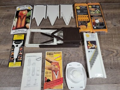 $40 • Buy Vintage Boerner LOT V/Slicer Multi-Box & Cheese Hash Brown Waffle Peel Germany 