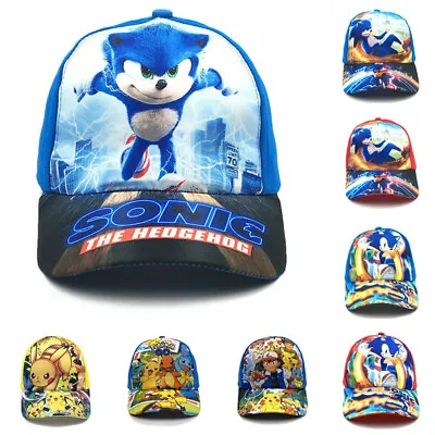 £3.59 • Buy Children Sonic The Hedgehog Baseball Cap Kids Sun Hat Girls Boys Summer Snapback