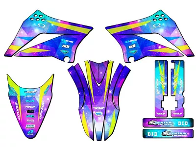 2010-2023 KLX 110 SPACE KADET Galaxy Senge Graphics Kit Compatible With Kawasaki • $119.99