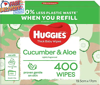 Thick Baby Wipes Cucumber And Aloe 400 Count • $32.97