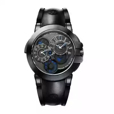 Harry Winston Watch Ocean Dual Time Black Edition OCEATZ44ZZ007 44mm • $40500