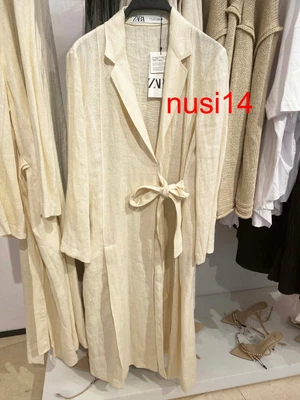 $159.99 • Buy Zara New Woman Linen Coat With Vents - Limited Edition Vanilla S,m,l  7838/023