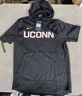 Nike UCONN Spotlight Short Sleeve Pullover Hoodie Men's M Basketball AT5406-010 • $37.95