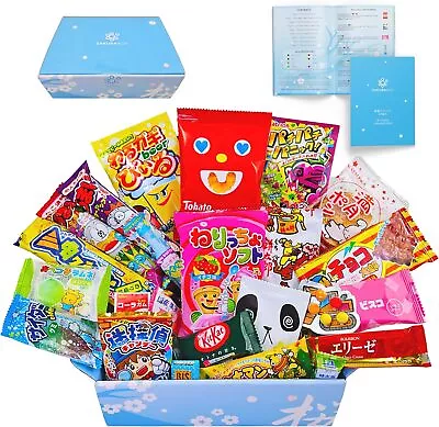 Japanese Snacks & Candy Box & English Pamphlet 30 X Dagashi Sweets Candy Gift • £24.99