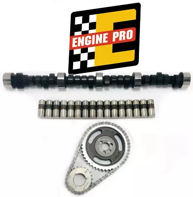 Stage 2 Camshaft & Lifters W/ Adj Timing Set For Chevrolet SBC 350 420/433 Lift • $218.98