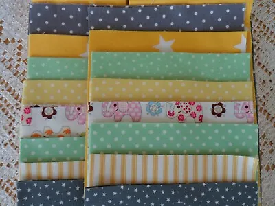 PATCHWORK QUILT KIT To Make Baby Cot Blanket Throw In Gender Neutral Colours • £35