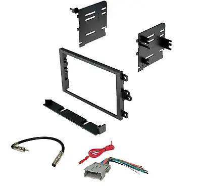 $17.49 • Buy Double DIN Car Radio Stereo Dash Kit Wire Harness For 1992-up Chevy GMC Pontiac 