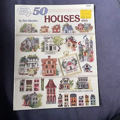 50 HOUSES TO CROSS STITCH By Sam Hawkins X Stitch Patterns Booklet NEW Vintage • $29.99