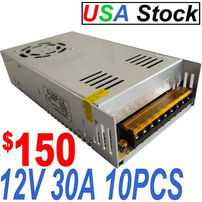 12V 30A Amp Switching Power Supply Adapter AC 110V To 12V LED Strip • $69.98