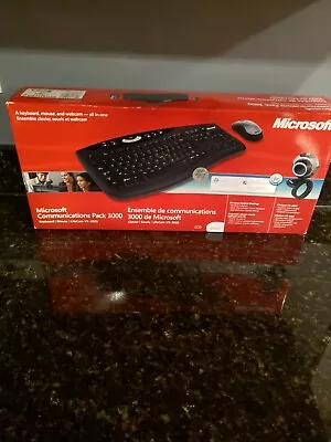 Microsoft Communications Pack 3000 Keyboard Mouse LideCam VX-3000 • $59