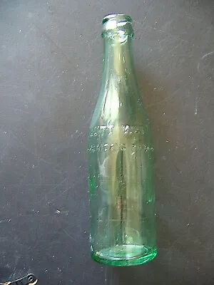 $9.99 • Buy Vtg 8  Pluto Green Water Bottle Early 1900's Devil + Pluto Embossed Base 3 Rings