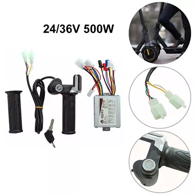 24/36V 500W Brush DC Motor Speed Controller Fits Electric Bicycle E-bike Scooter • £18.48