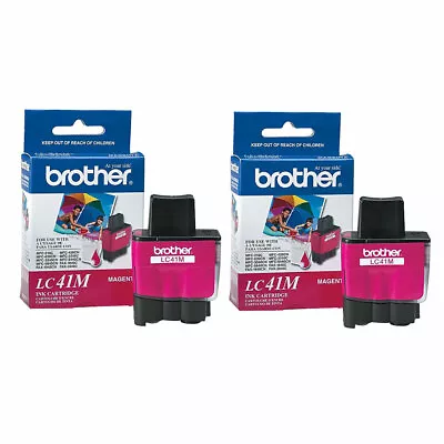 2PK Genuine Brother LC41 Magenta For MFC-3240C MFC-3340CN MFC-5440CN MFC-5840CN • $5.99