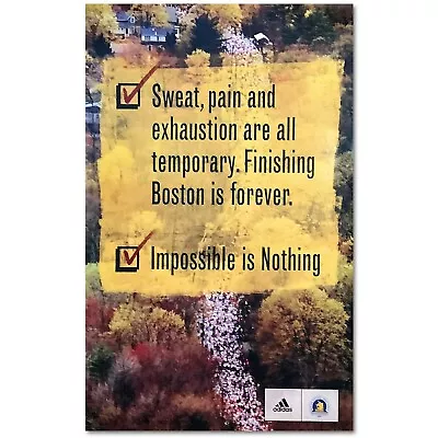 2004 Adidas Boston Marathon Poster • $16.50