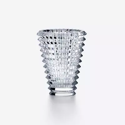 Baccarat Eye Vase Flower Crystal Oval H14.5cm W9.6-11.6xm With Original Box  • $597.86