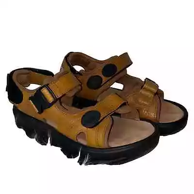 MBT Kisumu Brown Leather Sandals 35 / 4.5 • $55
