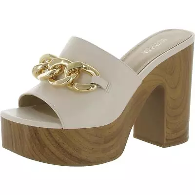 MICHAEL Michael Kors Womens Wedges Peep Toe Platform Heels Shoes BHFO 1849 • $95.99