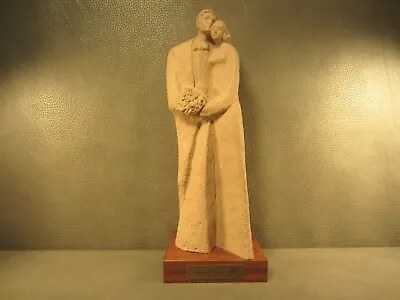  Bride And Groom Wedding Sculpture By Claude LeClerc 1978 Statue Austin Prod. • $70