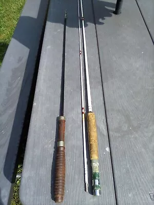 Pair Of Vintage Steel Fly Fishing Rods • $20