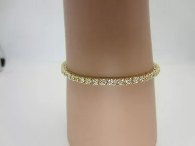 14k Yellow Gold 2.50 Carat Diamond Tennis Bracelet 6.75 In. • $1795