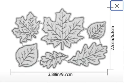 Leaf Leaves Woodland Die Cuts Metal Card Clay Scrapbook FAST Free Shipping • $10.39