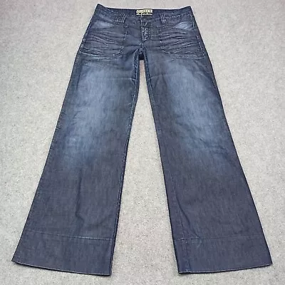 Closed KATIE Womens Jeans Size 29 Dark Blue Baggy Wide Leg Relaxed Loose Fit • £29.99