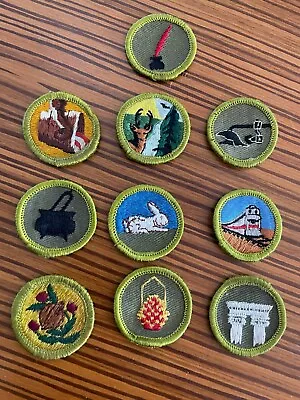 Boy Scout Merit Badges Type F Some Rare - Quan 10 • $21