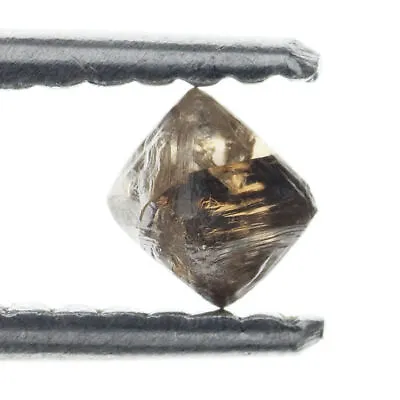 Octahedron Rough Natural Loose 0.4 Carat Light Brown 3.62X3.67X3.28MM Diamond • $29